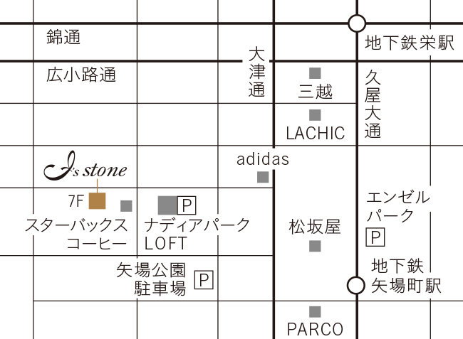 名古屋栄店MAP